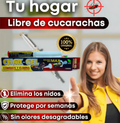 (SUPER 2X1) Chack Gel - Mata Cucarachas