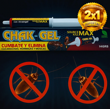 (SUPER 2X1) Chack Gel - Mata Cucarachas