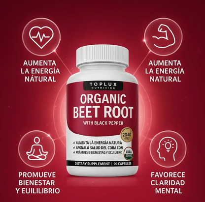 2x1 Organic Beet Root - Aumenta la energia natural