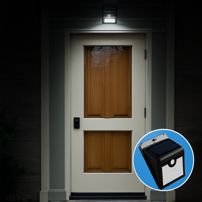 OFERTA 2X1...Mini Lampara Sola (CARGA CON EL SOL) con Sensor de movimiento y 3 funciones más... Pago contra entrega ye envió gratis en Guatemala!!!!!