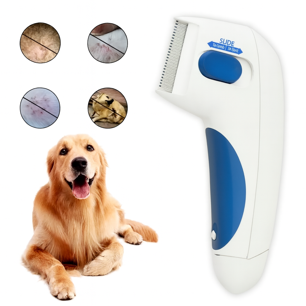 🐶✨ Cepillo Antipulgas Eléctrico – Peine Mata Pulgas para Perros y Gatos!!!! Pago contra entrega y envió gratis en Guatemala....