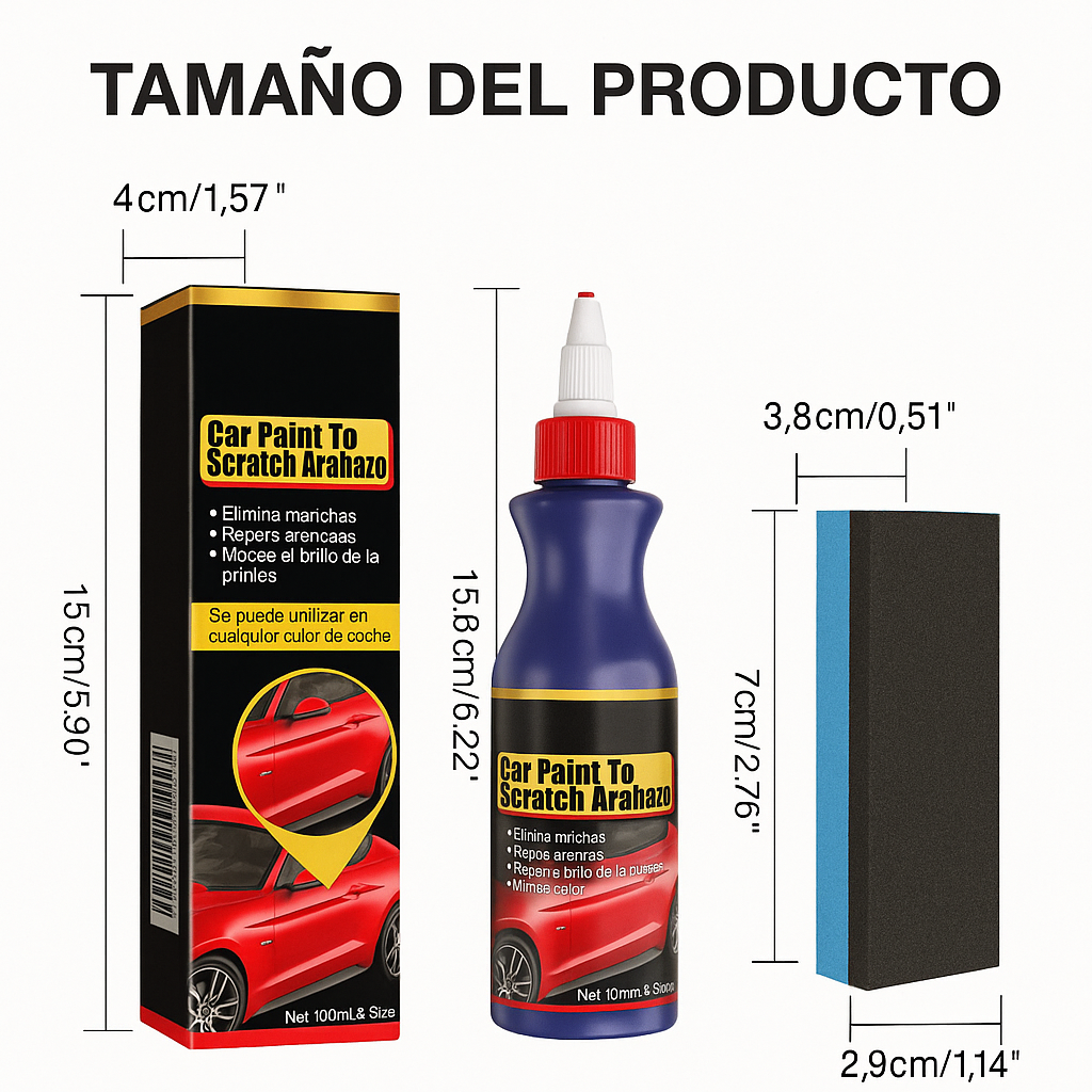 🧽 Set de Abrillantador para Automóviles + Removedor de Arañazos!!! Pago contra entrega y envió totalmente gratis en GUATEMALA....