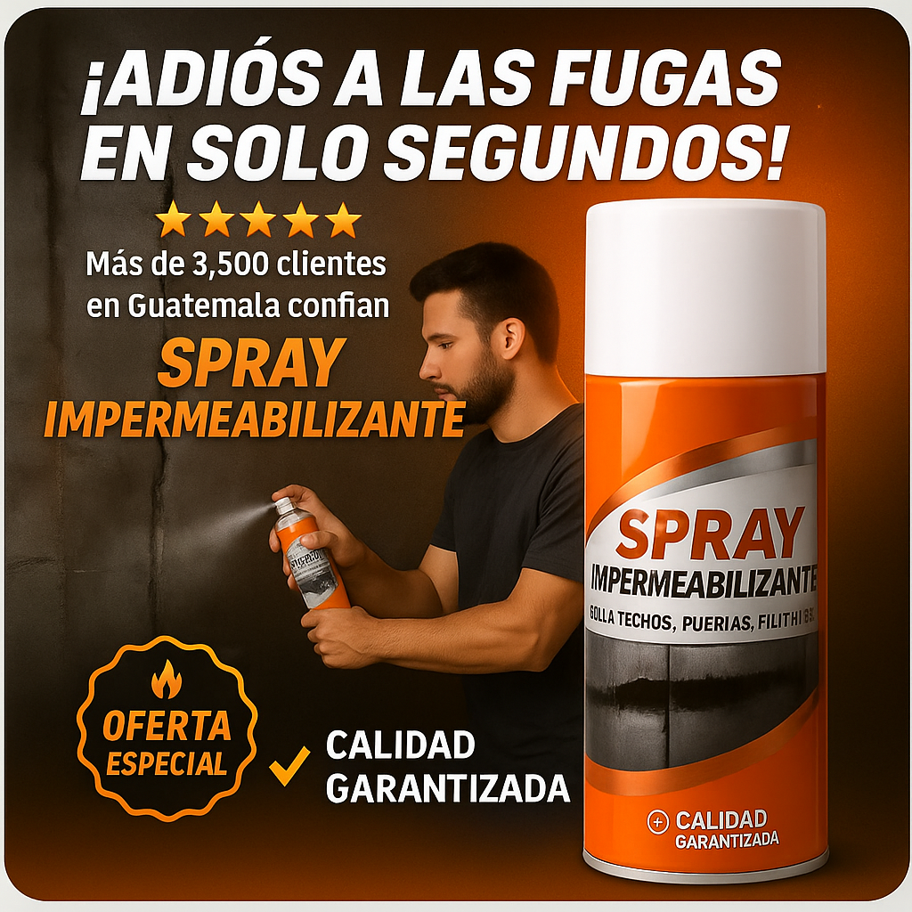 (Oferta 2x1) Pagas 1 llevas 2 | Driko® Spray Sellador Original importado Vedatudo | Pago Contra entrega y envió gratis en Guatemala!!