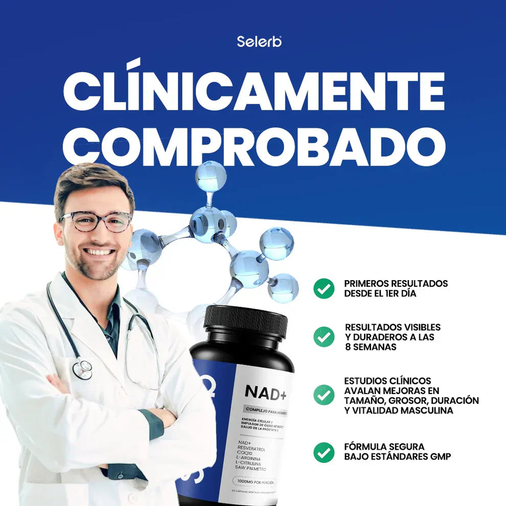 Capsulas SELERB® Complex NAD+ | Mejora erecciones , grosor y tu potencia sexual🍆
